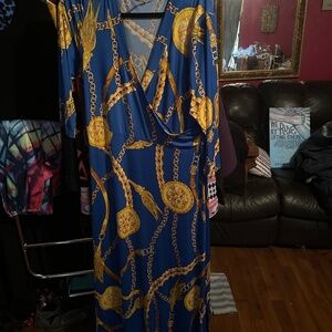 Chain Link Inspired Maxi Dress